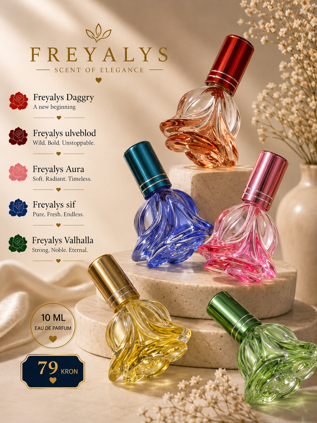 FREYALYS ROSE SHAPE PERFUME