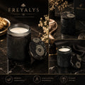 FREYALYS white scanted candle (glass jar)