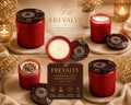 FREYALYS RUBY LUXURY SCENTED CANDLE (glass jar)